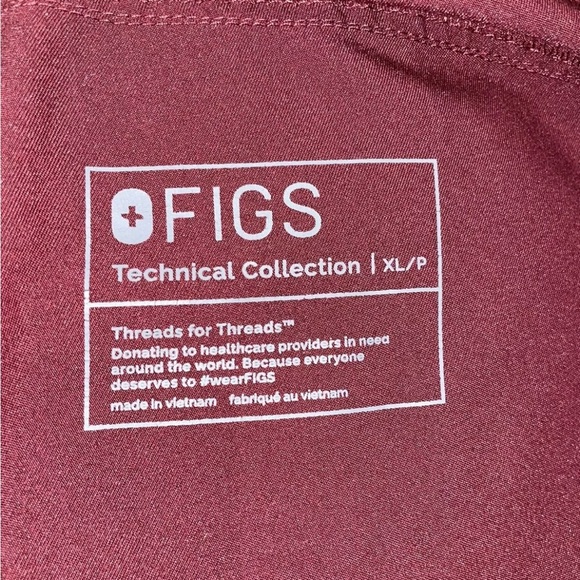 Two pair Figs Technical Collection Women's Sz XL Scrubs Pants Drawstring nurse - Picture 9 of 10